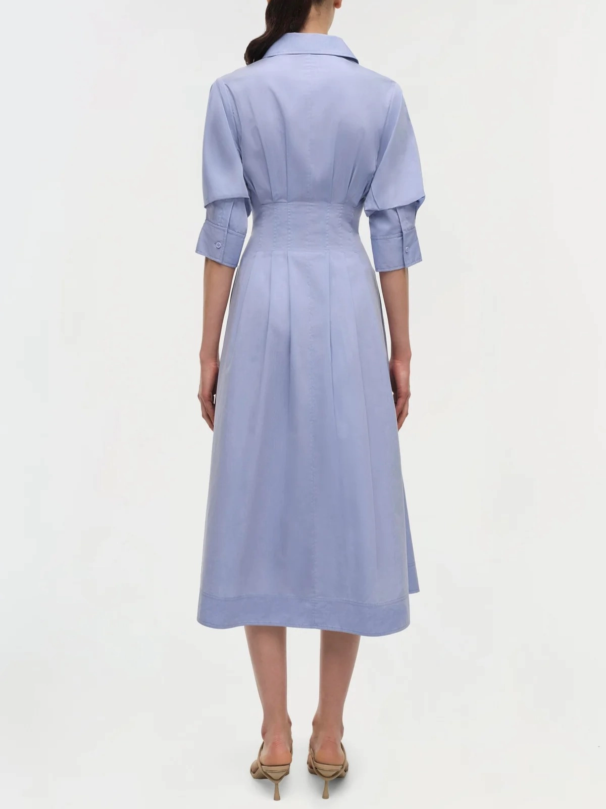 Jazz Pintuck Midi Dress Relaxed Fit