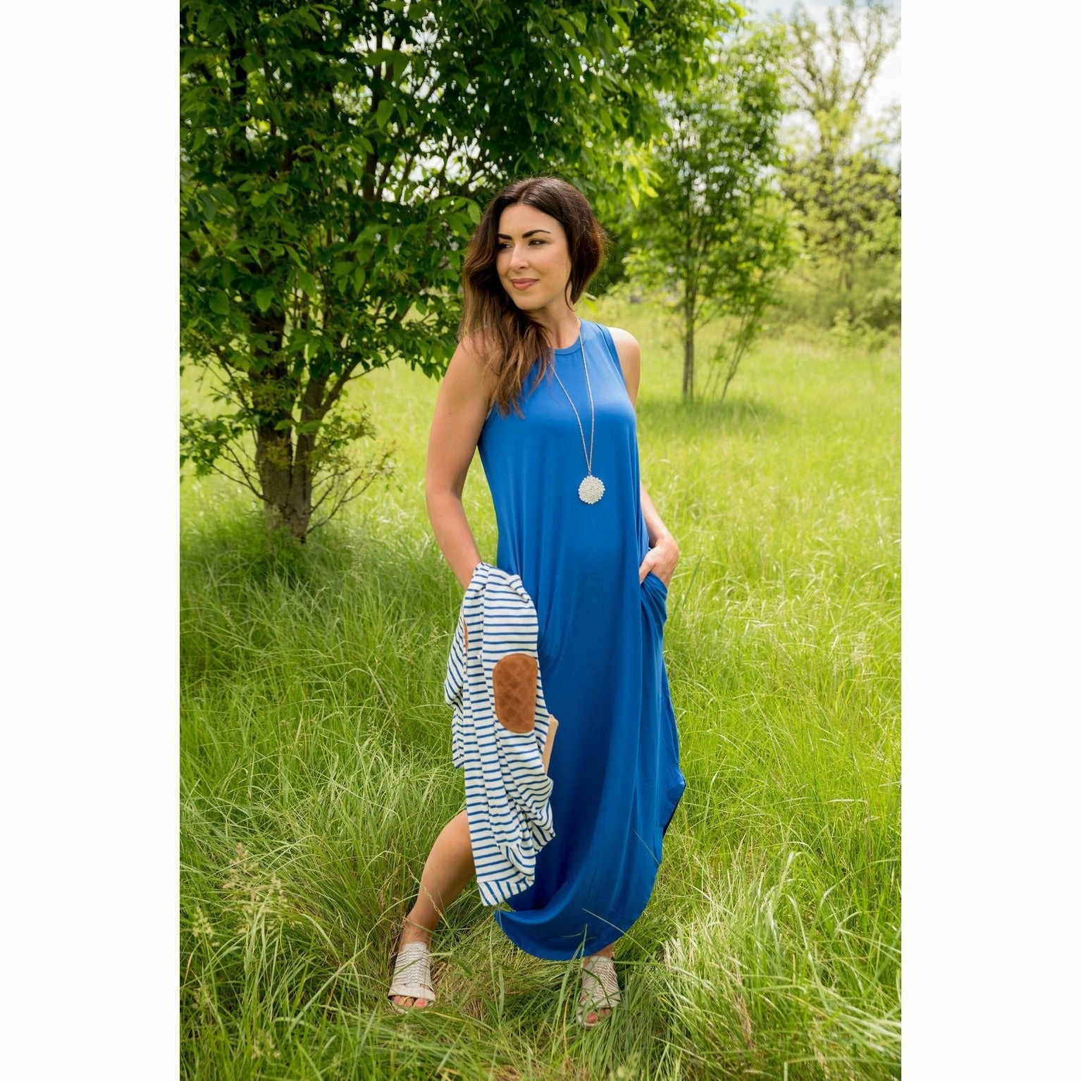 Keyhole Back Maxi Effortless Elegance