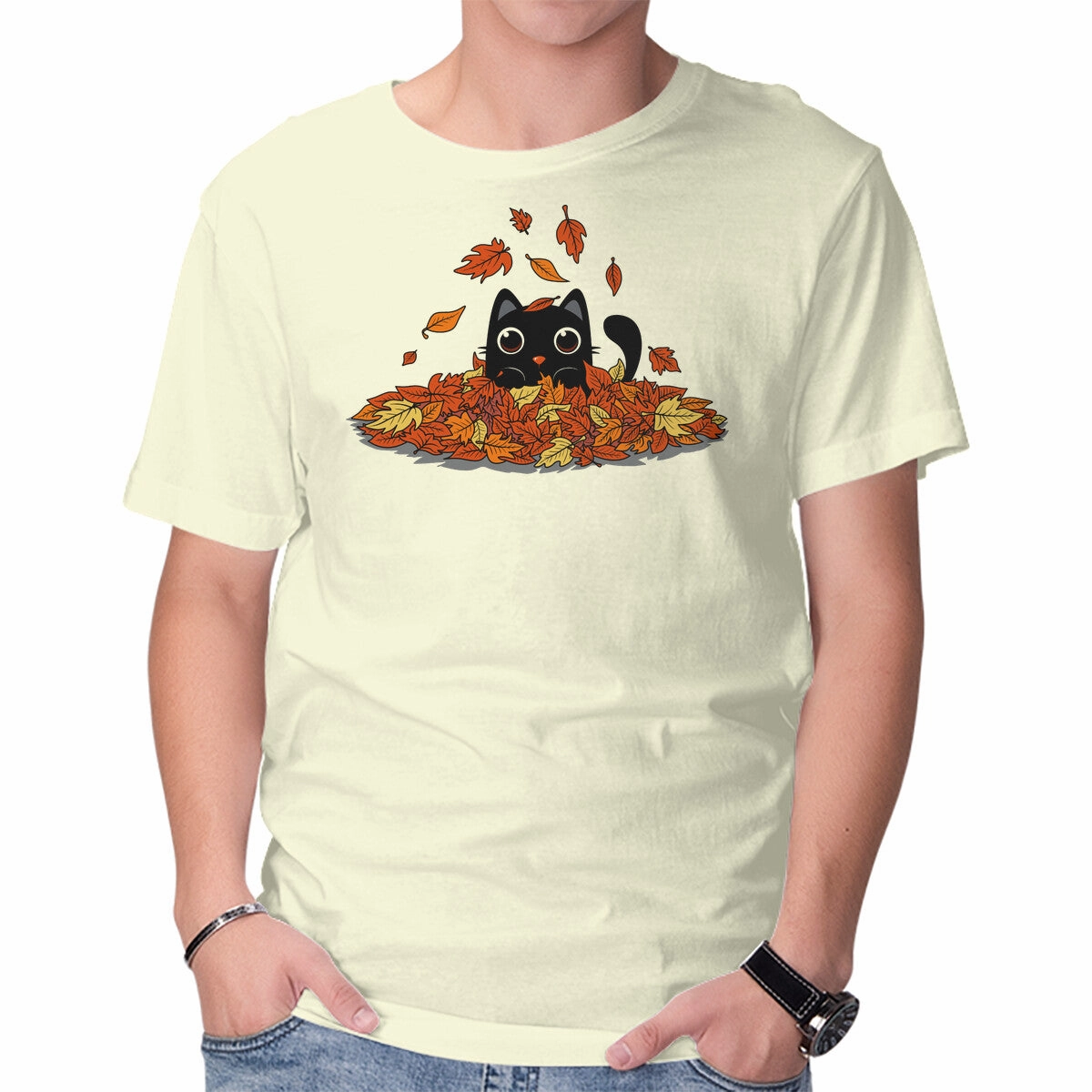 MinimalBranding SlimFitDesign Kitty Leaves