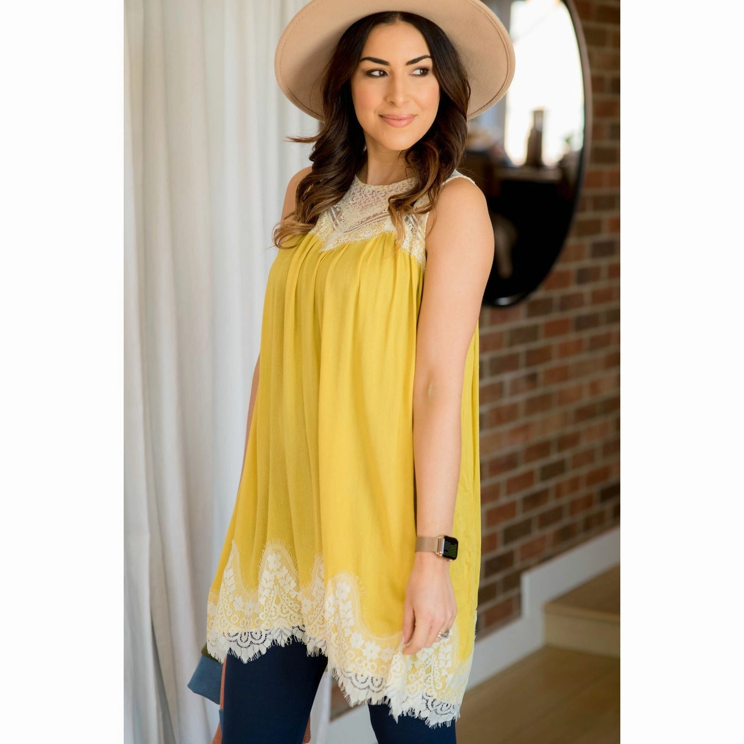 Sweetheart-Neck Lace Accent Dress