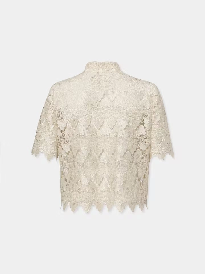 Lace Button Up Shirt Casual dress