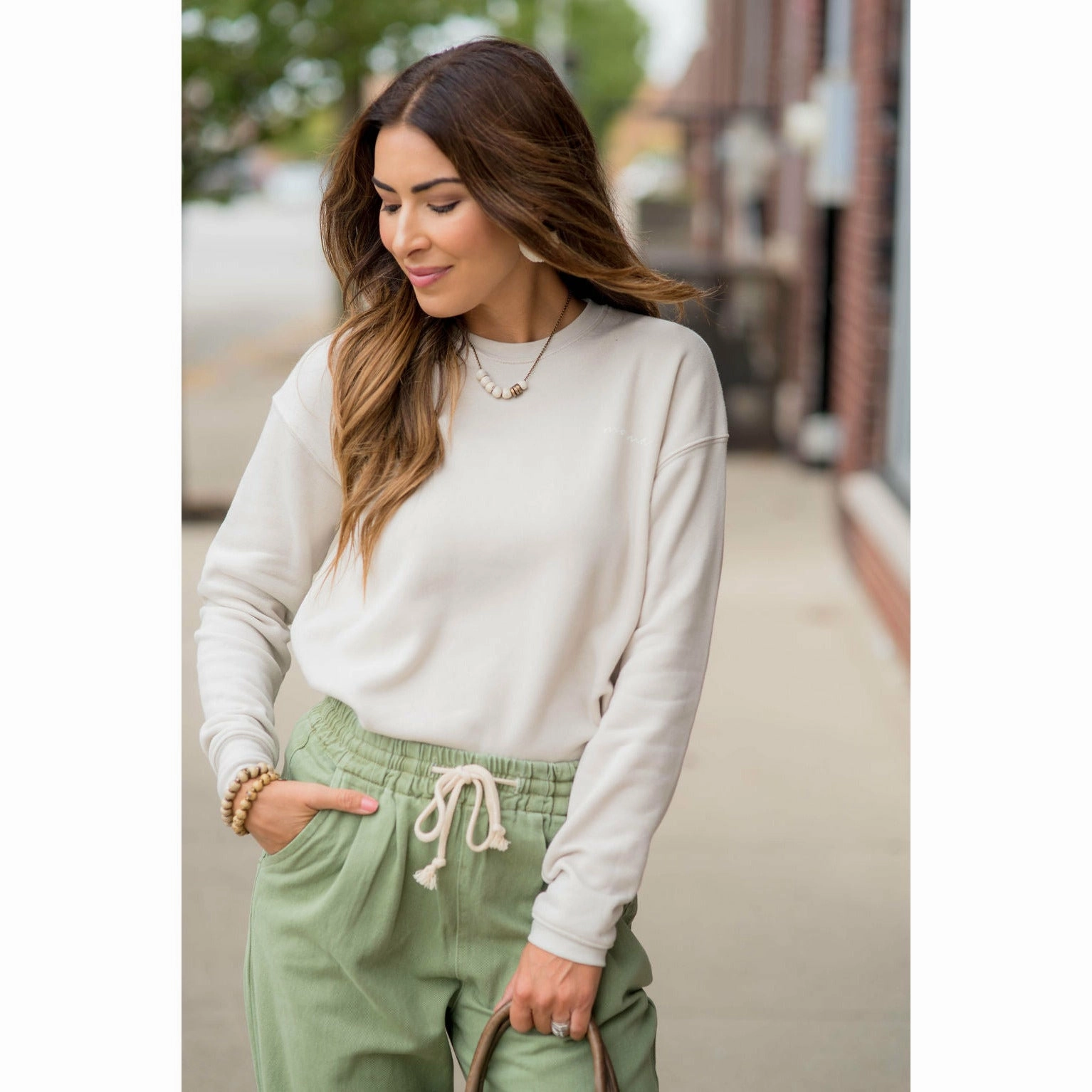 Mama Crewneck Easy Layering Bright Colors