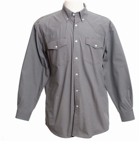 Two Tone Stitching Urban Fashion Grey Oxford Shirt