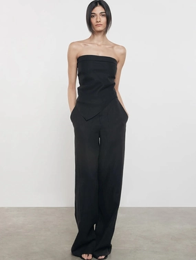 Linen Trouser OrganicCotton Functional Waist