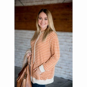 thermal Little Striped Hoodie