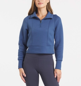 Unisex Comfort lanyard accents LuxBreak Half-Zip Pullover