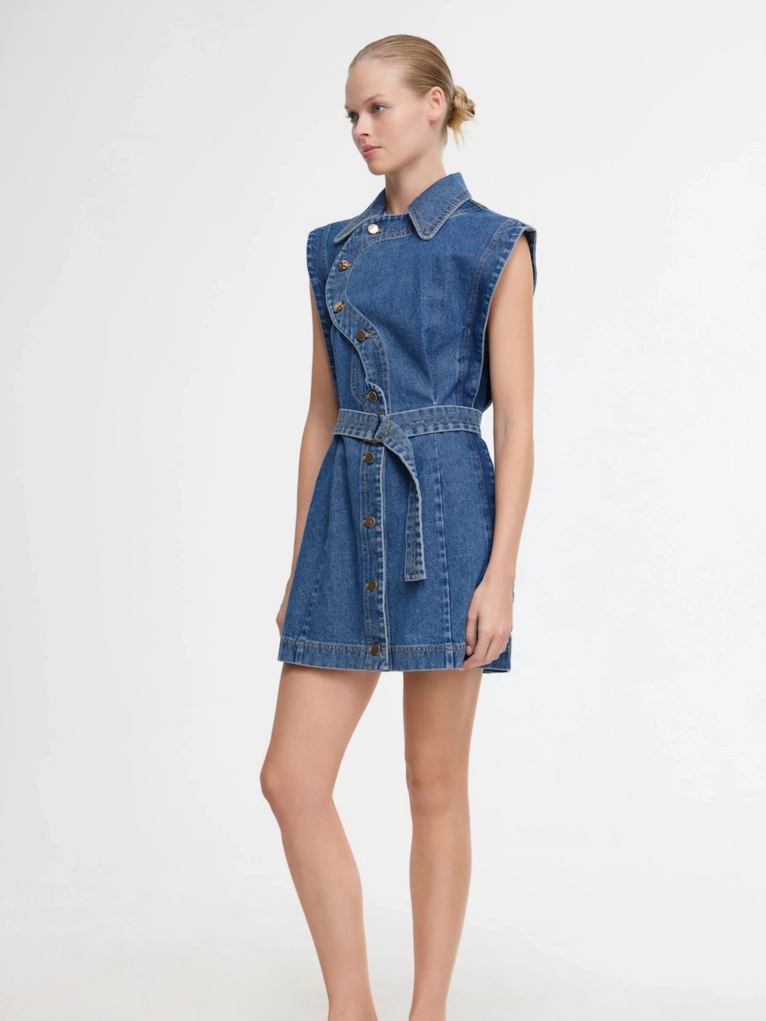 Glenfern Mini Dress Coastal Soft Light Fabrication