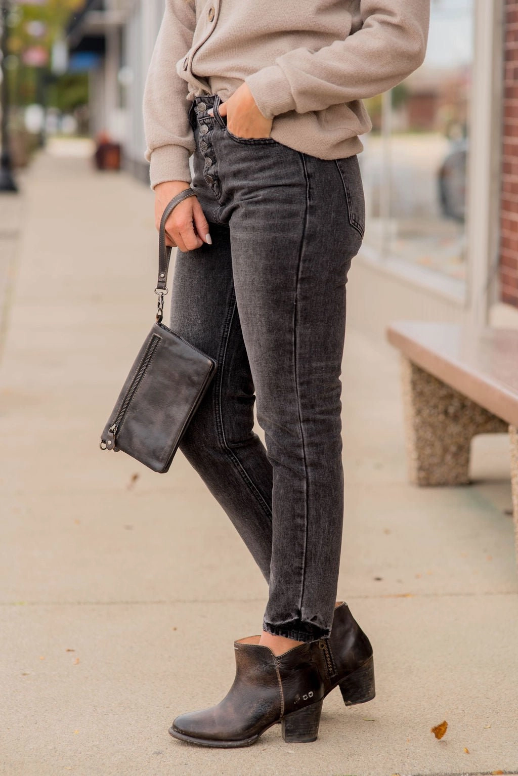 Permanent Crease Retention Malory Denim Jeans