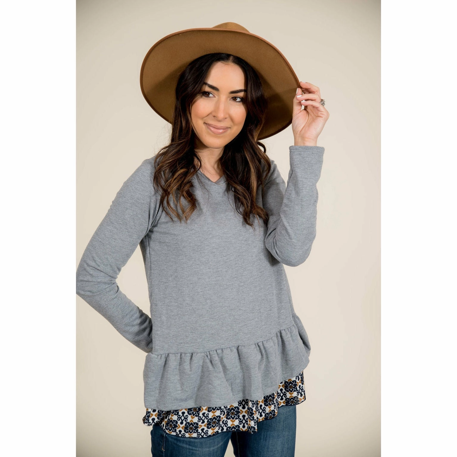 Medallion Bottom Sweatshirt Tee teenagers All-Weather Comfort