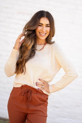 Comfy Stretch Wear Meet Me Halfway Sweater