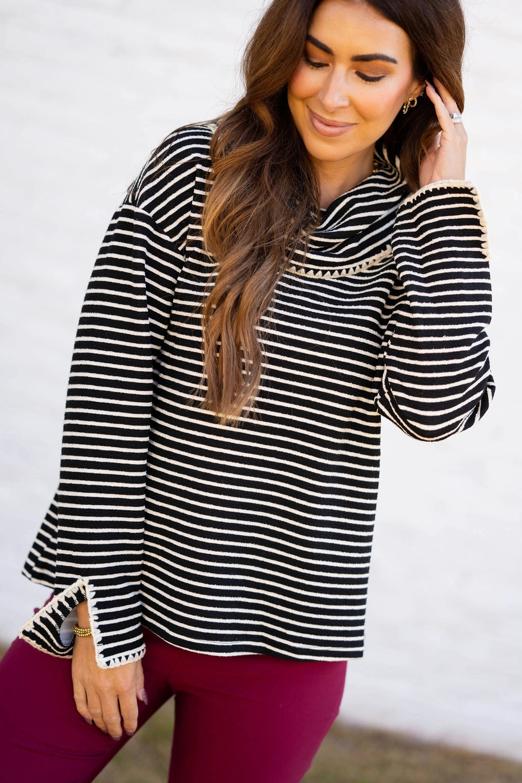 Soft Warm Layers Fashion Ready Meet Me in Paris Cowl Neck Sweater