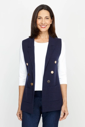 Snuggly Comfort Cozy Fleece Metric Button Vest
