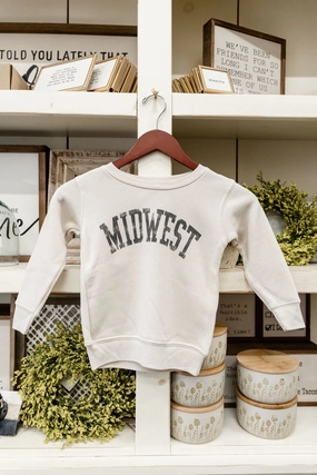 Midwest Kids Graphic Crewneck suitable for cycling