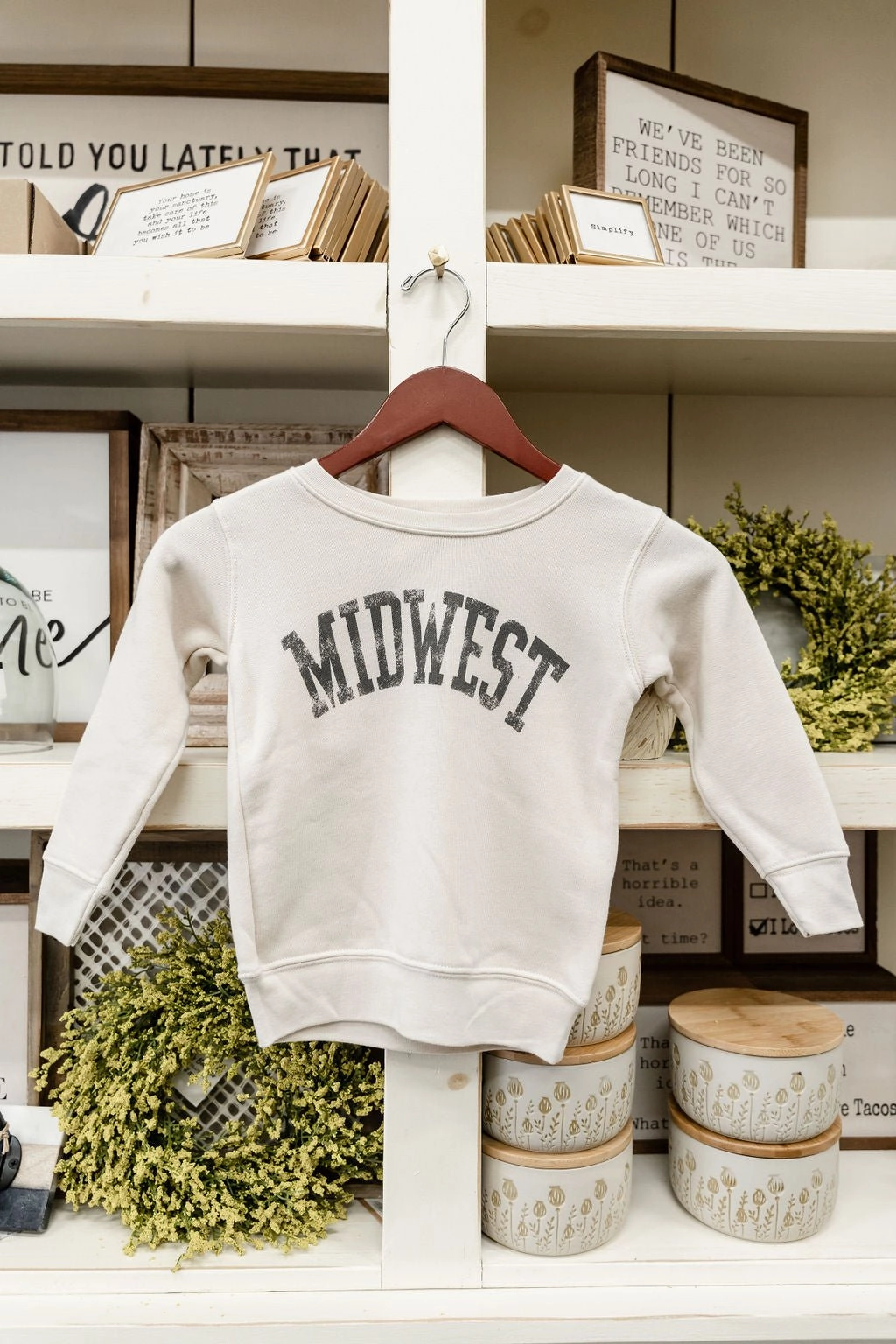 Midwest Kids Graphic Crewneck suitable for cycling