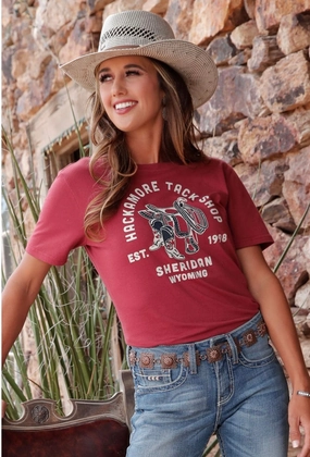 Cruel Tack Shop Burgundy Tee Elderly Comfort