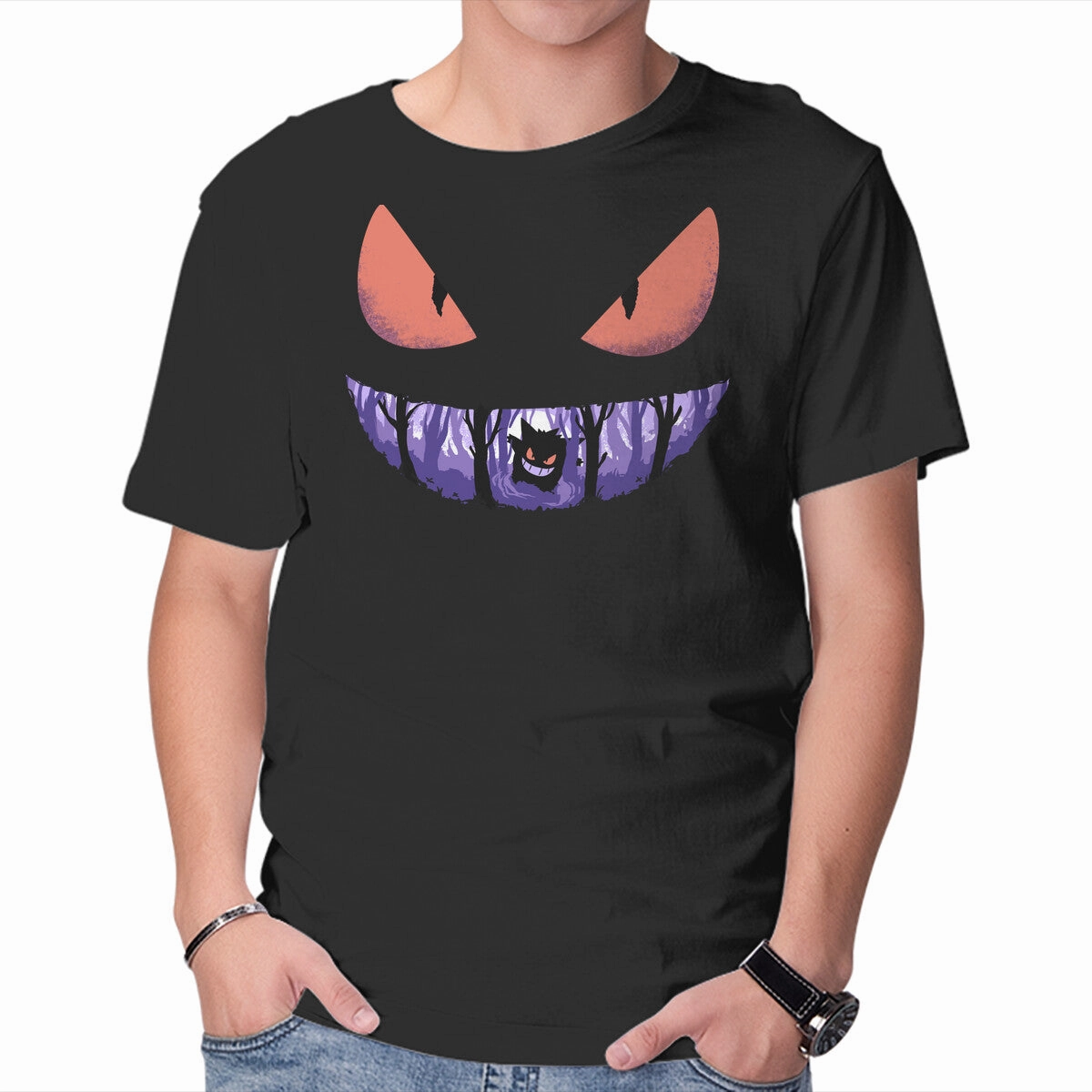 Relaxed Comfort Fit Roomy Design Ghost Smile