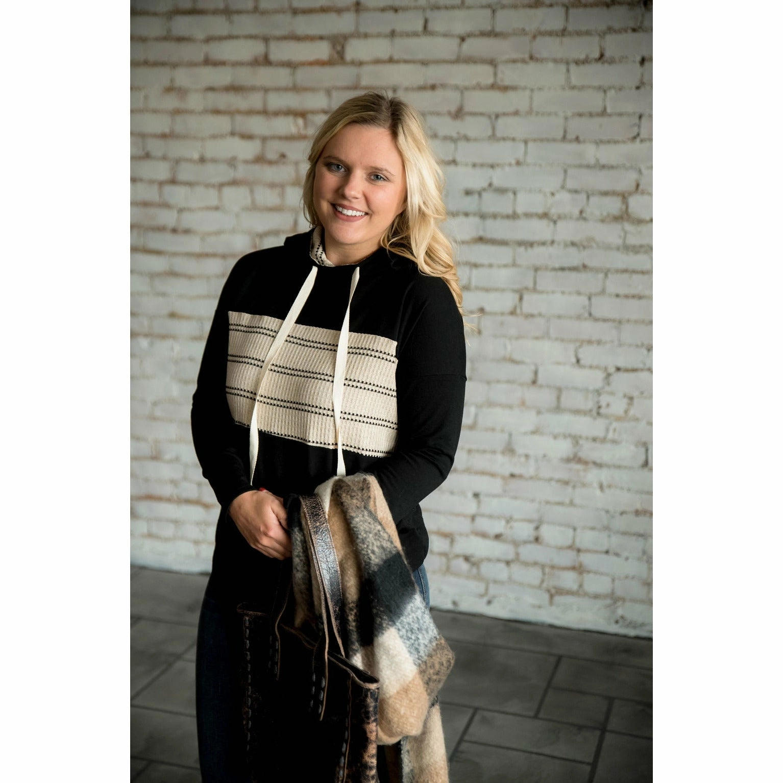 Fashionable Design product tie dye uniqueness Blocked Waffle Hoodie