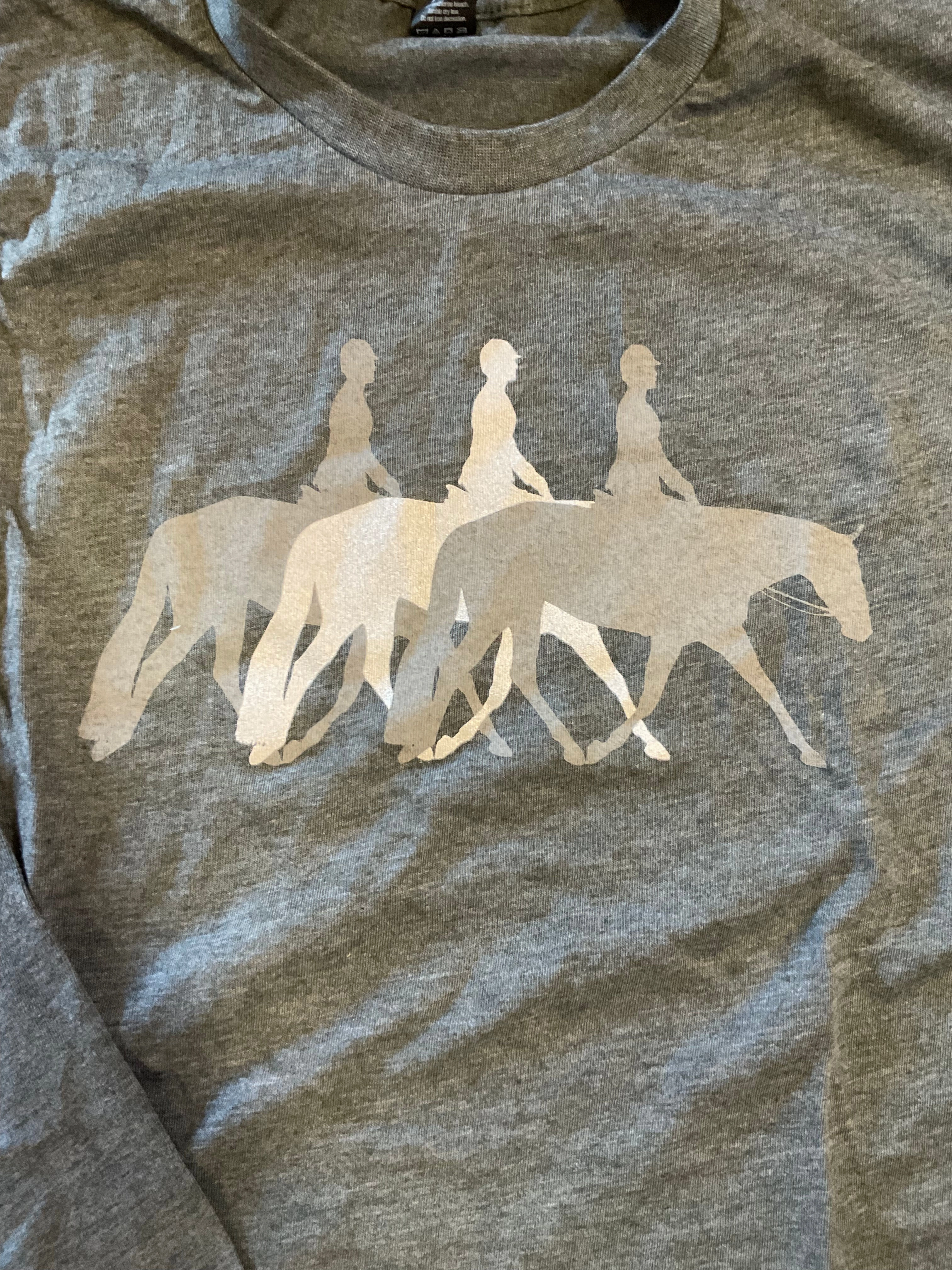 Drip Dry Fabric Three Pleasure Horse Long Sleeve Tee