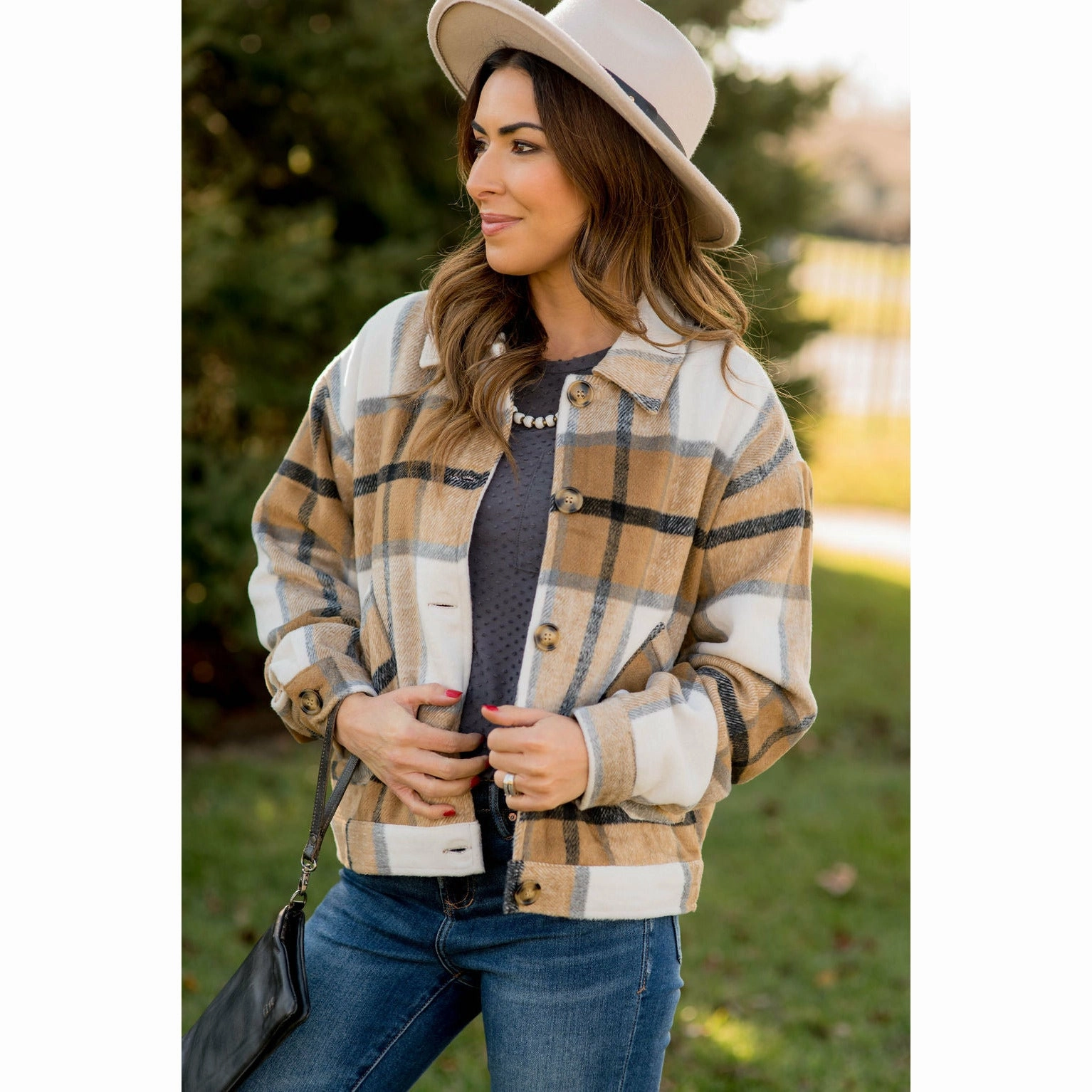 Modern Drop Tail Hem Windproof Insulated Coat Cropped Shacket