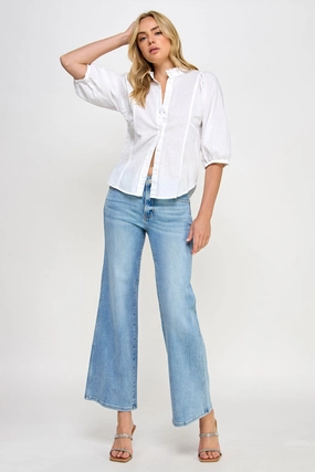 Weekend Getaway Trend Setter Versatile Waist Design Move Ready MID RISE RELAXED JEANS