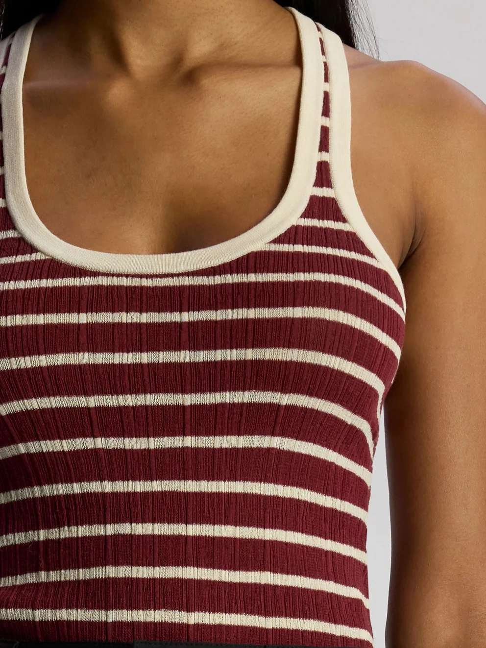 Tagless Comfort Collar MultiPanelDesign Iris Top