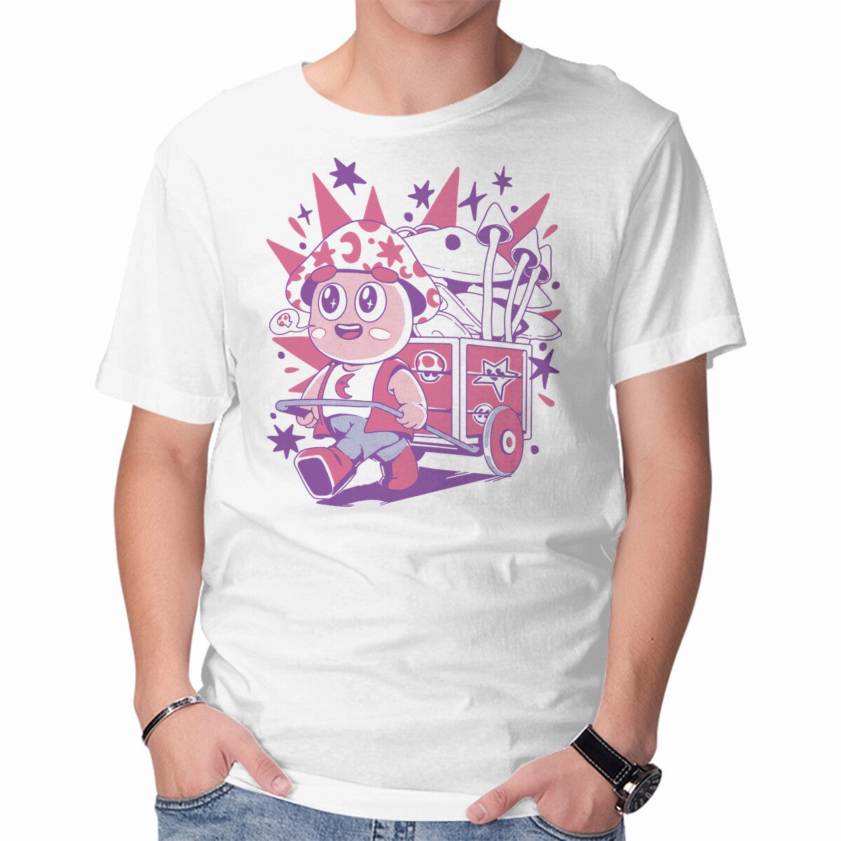 Mushroom Seller Everyday Layering Solid color purity