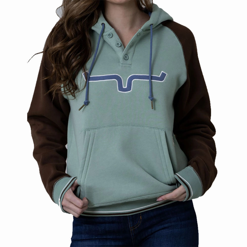 Active Movement Performance Layers Kimes Ranch Women's Matcha & Brown Amigo Hoodie