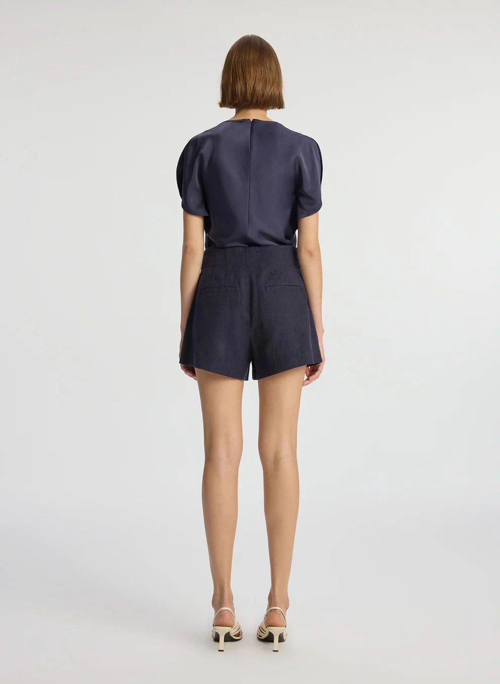 Nadia Satin Top WrinkleFree Weave