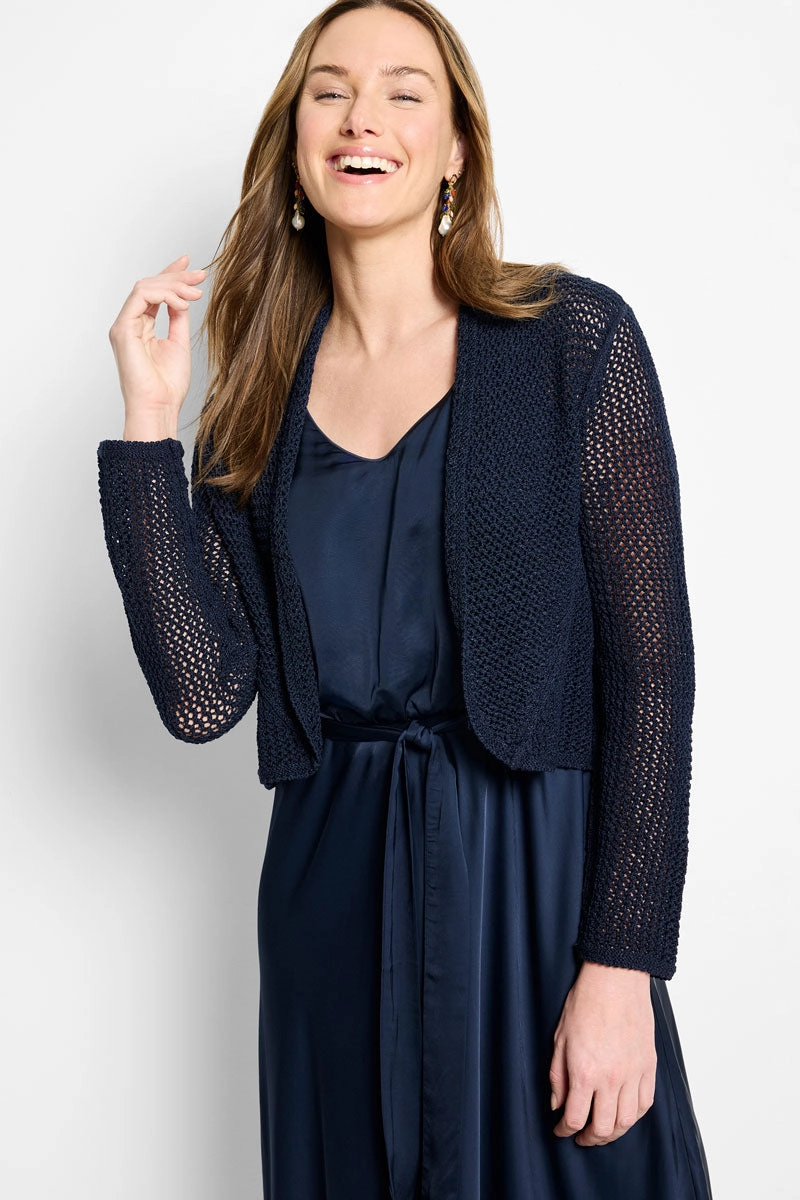 NIC ZOE Mesh Cocoon Cardigan Comfy Essentials
