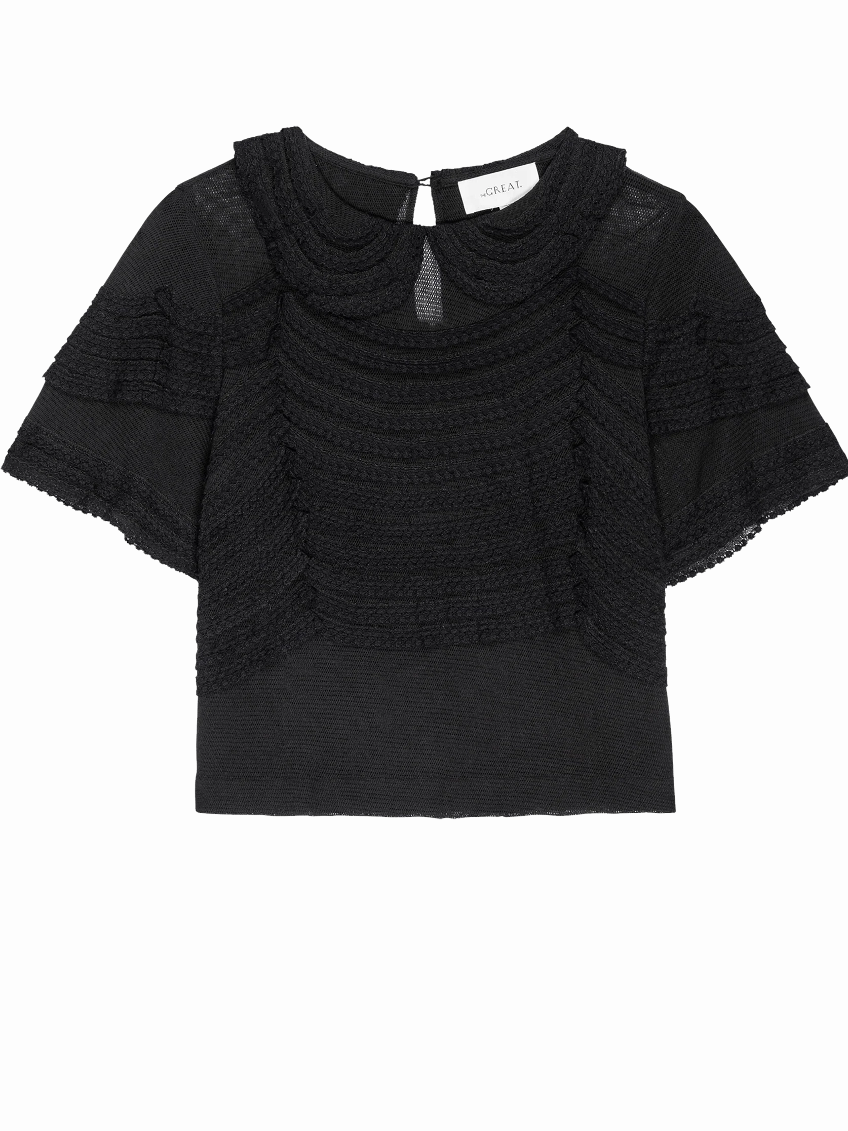 ContrastStitching AdjustableHem The Rosebud Top