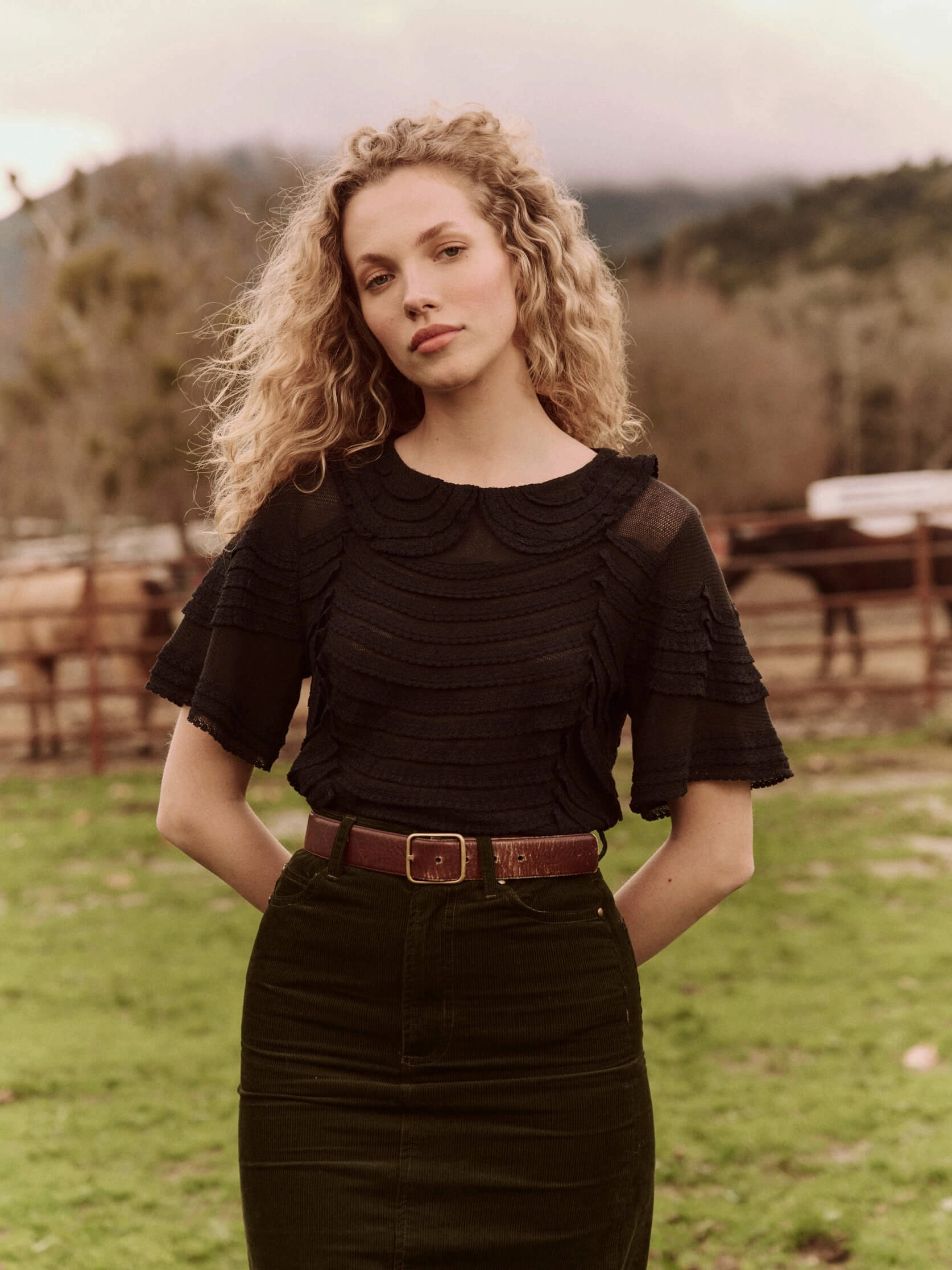 YarnDyedQuality The Rosebud Top