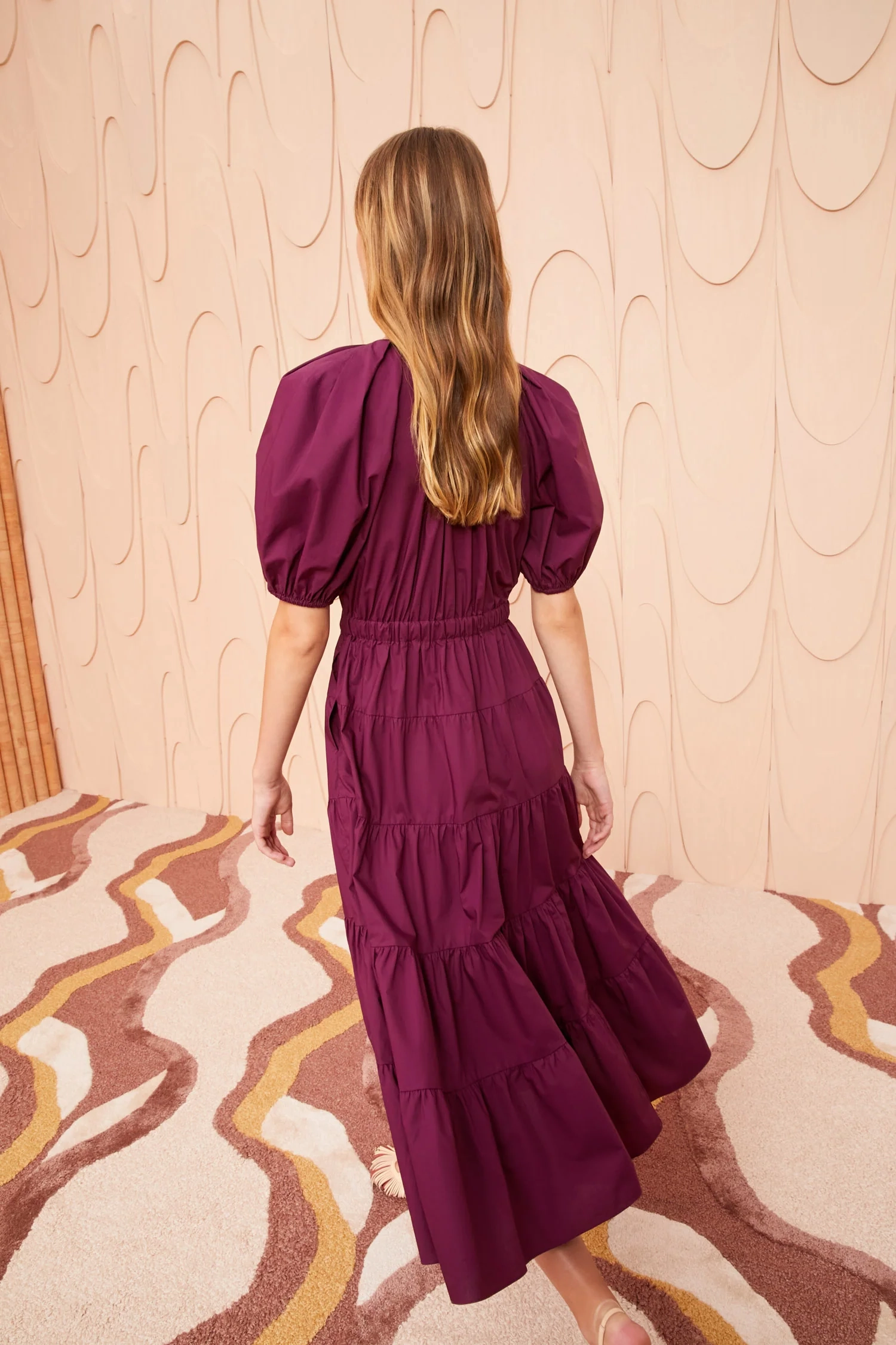 Practical work-to-play piece Empire-Waist Olina Dress