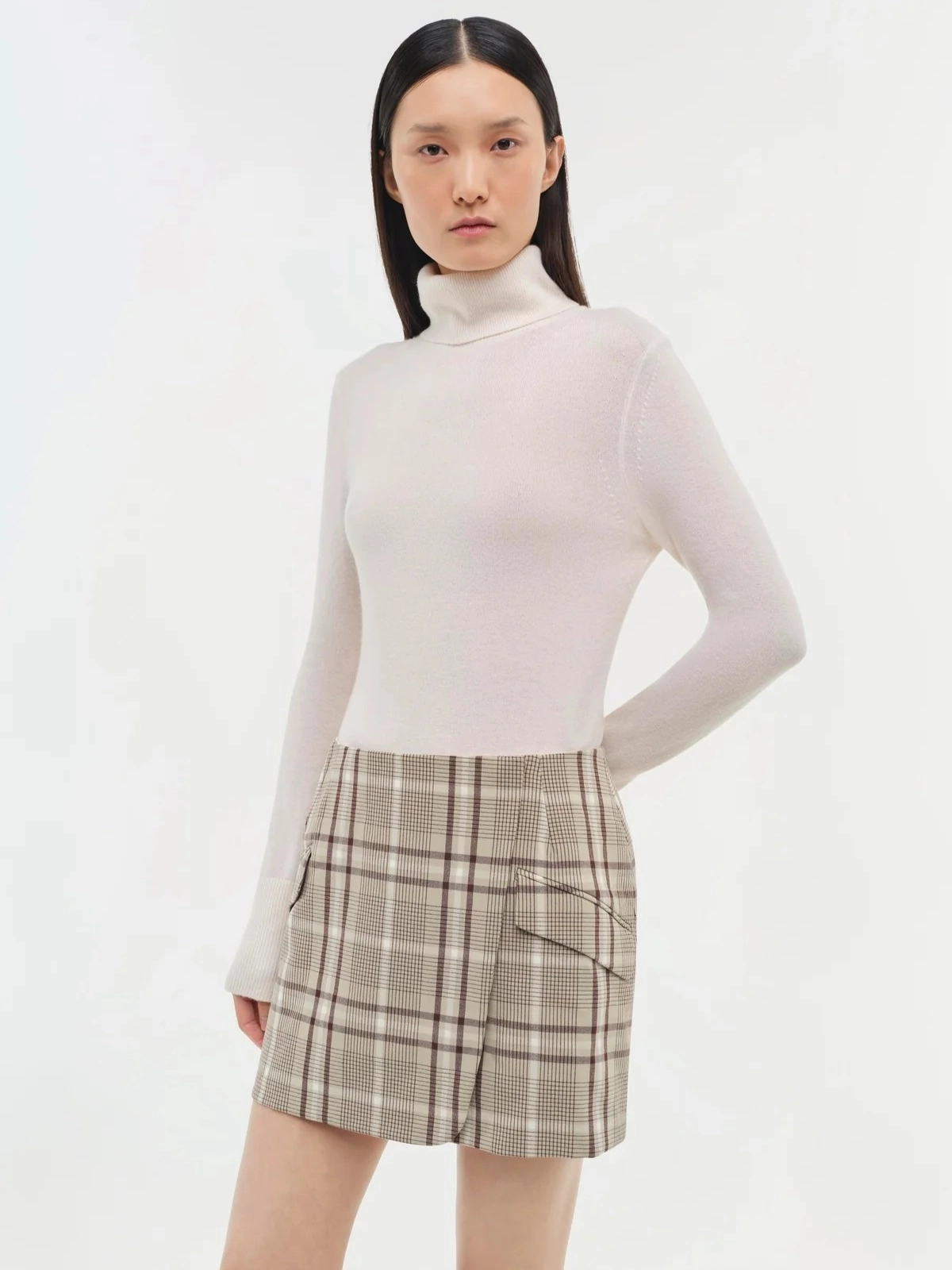 Media Feature Daily Mood Payton Wrap Mini Skirt