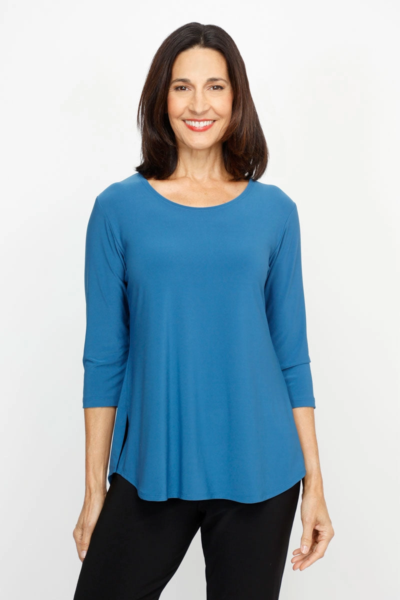 Sympli Go To Classic Tee Relax Geometric Print Active Layer