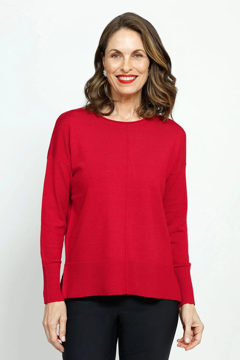 Metric Pullover Seam Sweater Soft Layers Stylish Wear