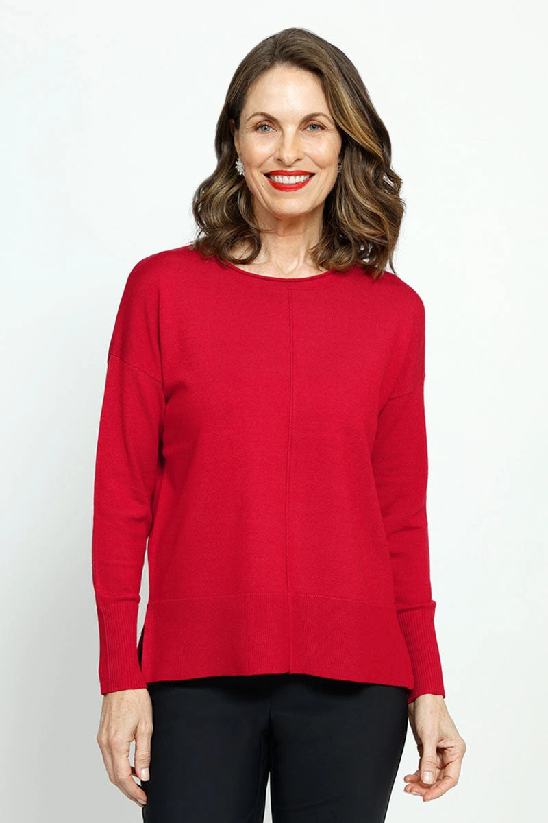 Metric Pullover Seam Sweater Relaxed Comfort Wear