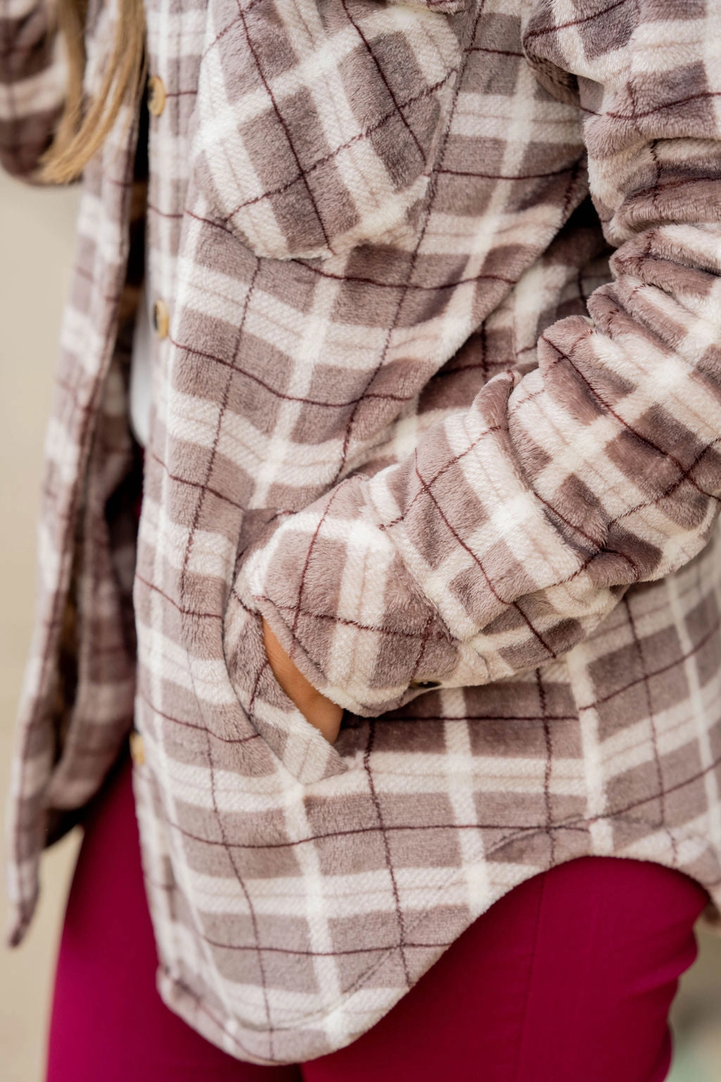 Power Trip Plaid Shacket Subtle Layers