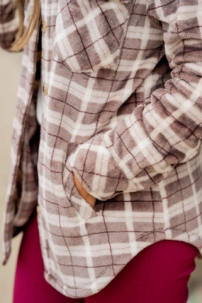 Power Trip Plaid Shacket Subtle Layers