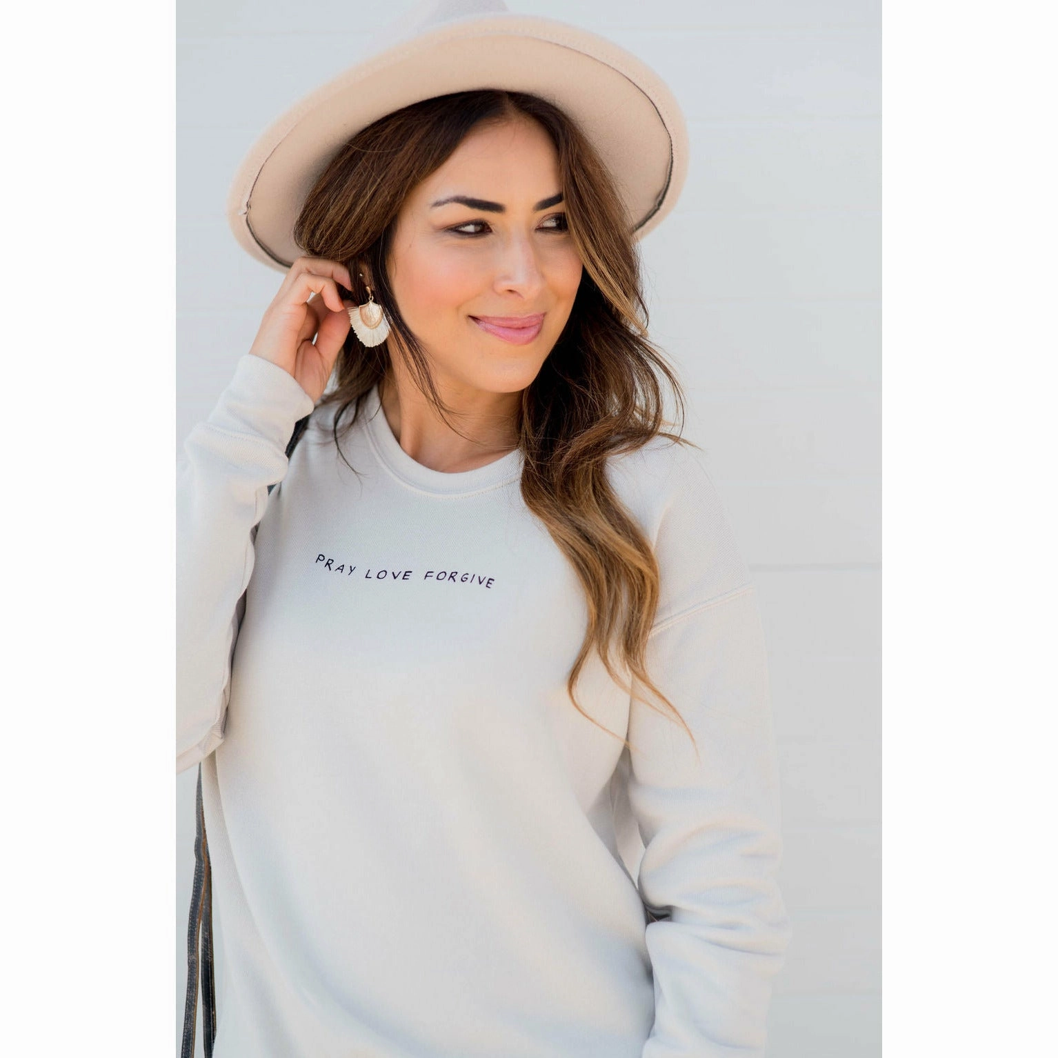 Pray Love Forgive Crewneck Outdoor Fit