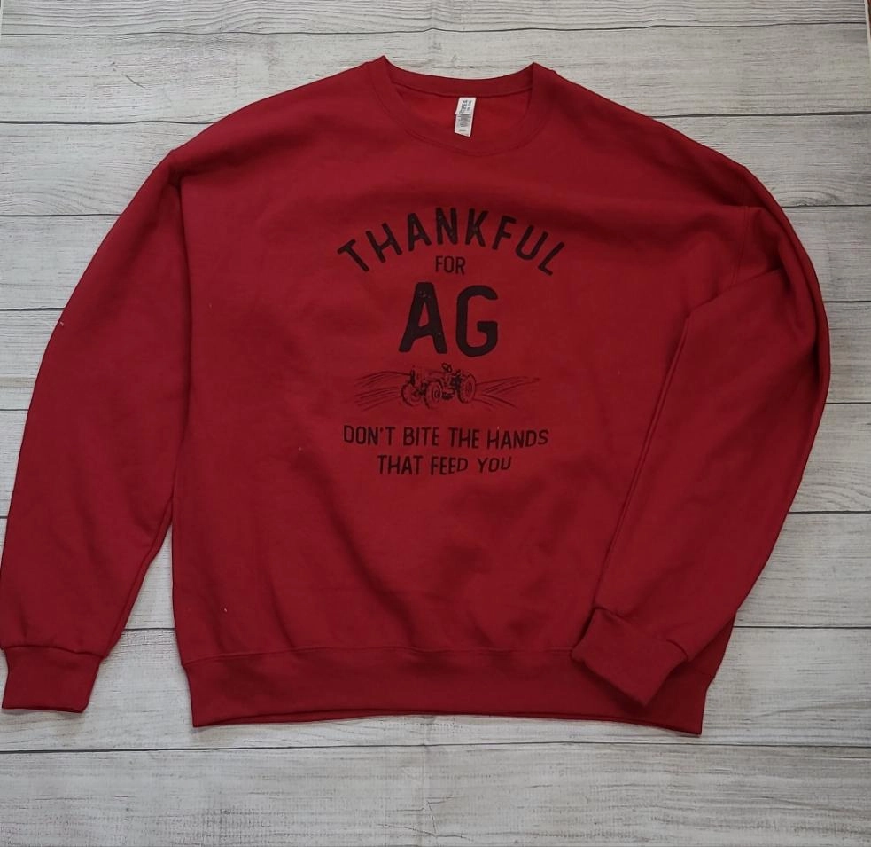 Bohemian style Thankful For Ag Sweatshirt