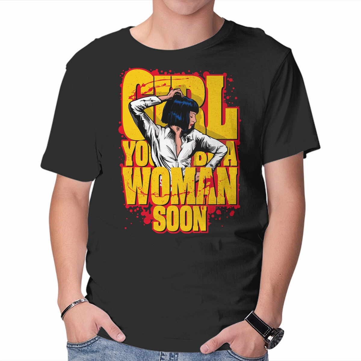 Pulp Girl Minimalist Style Quick Slip