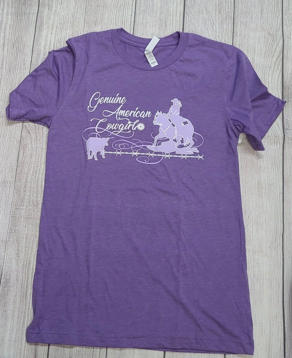 Purple Cutting Horse Tee Light Fit Wear Fresh Look