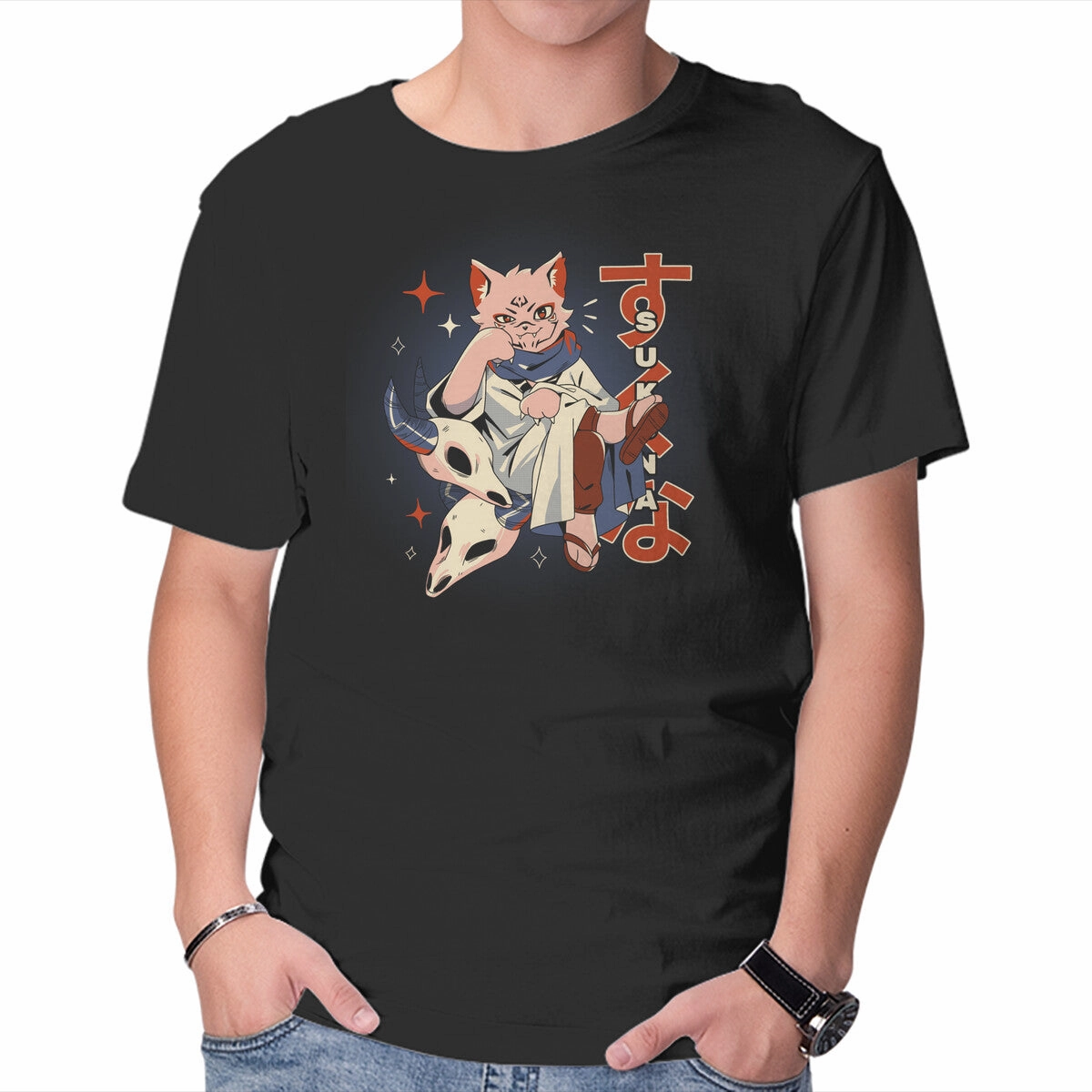 Casual and Soft Trendy Design Sukuna Cat
