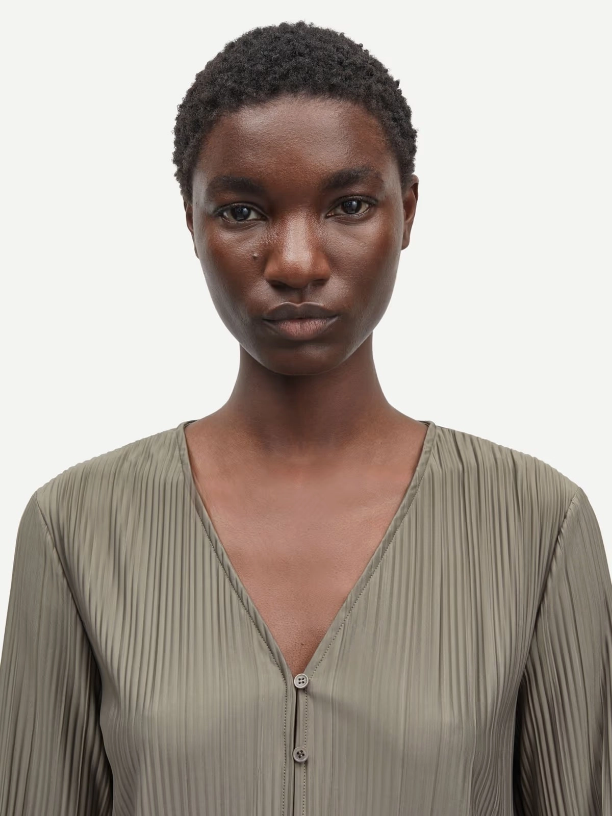 Sauma Blouse Stylish Tank Ribbed Hem Finish