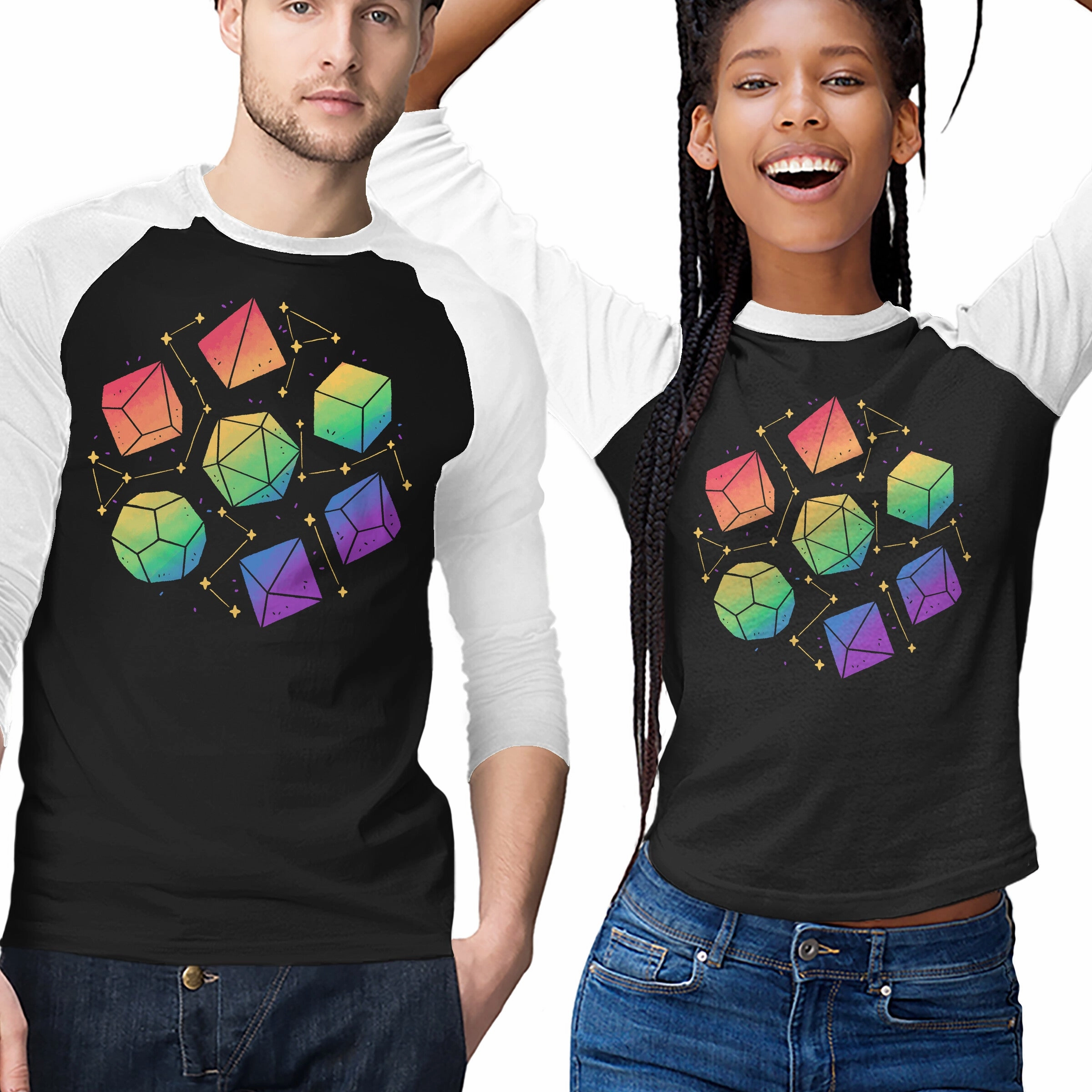 Everyday Trend Cozy Style Rainbow Galaxy DND Dice