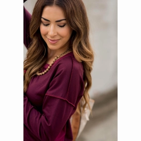 Raw Trimmed Stitched Sweatshirt lace accents