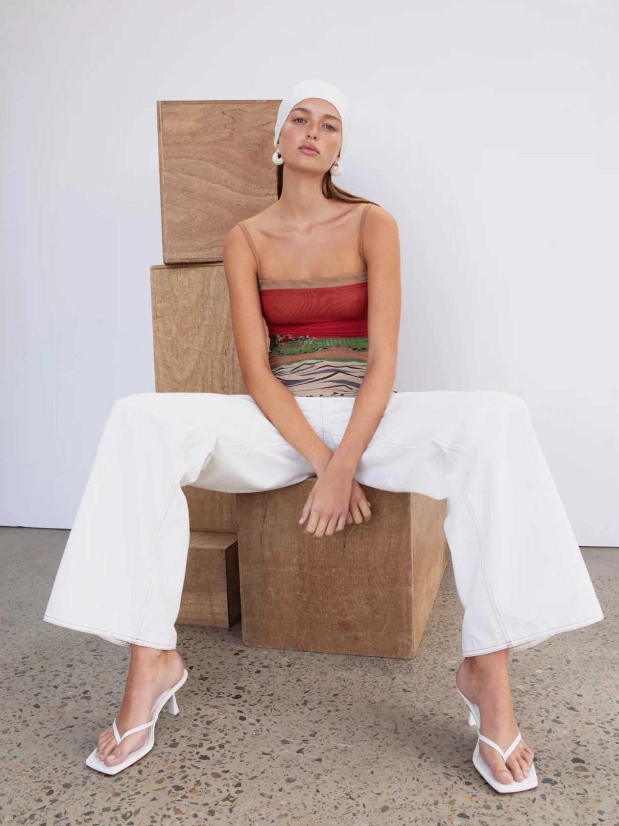 HypoallergenicFibers Redwood Ruched Cami