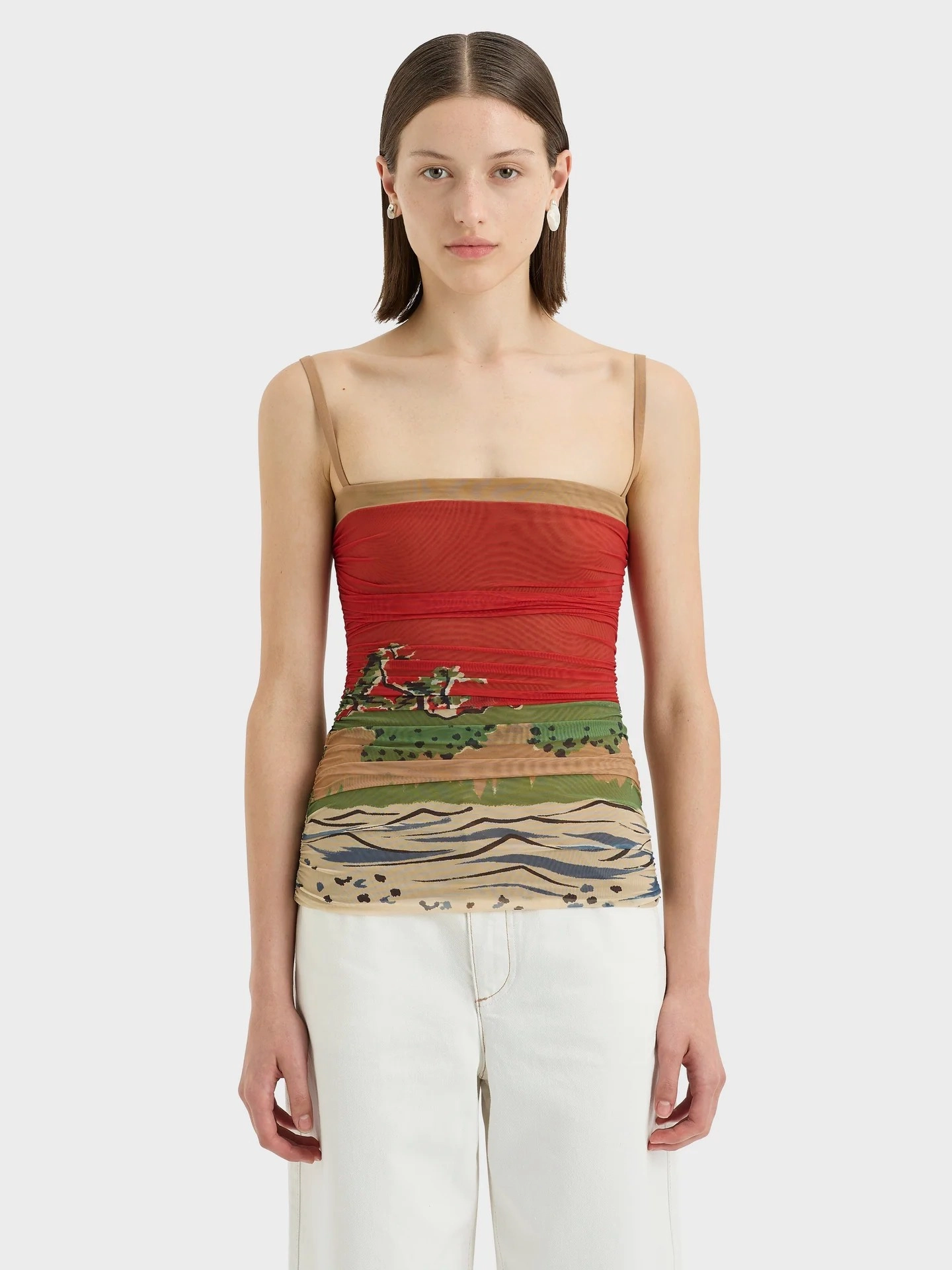 Redwood Ruched Cami Ergonomic Shoulder Cut HeatSealed Seams