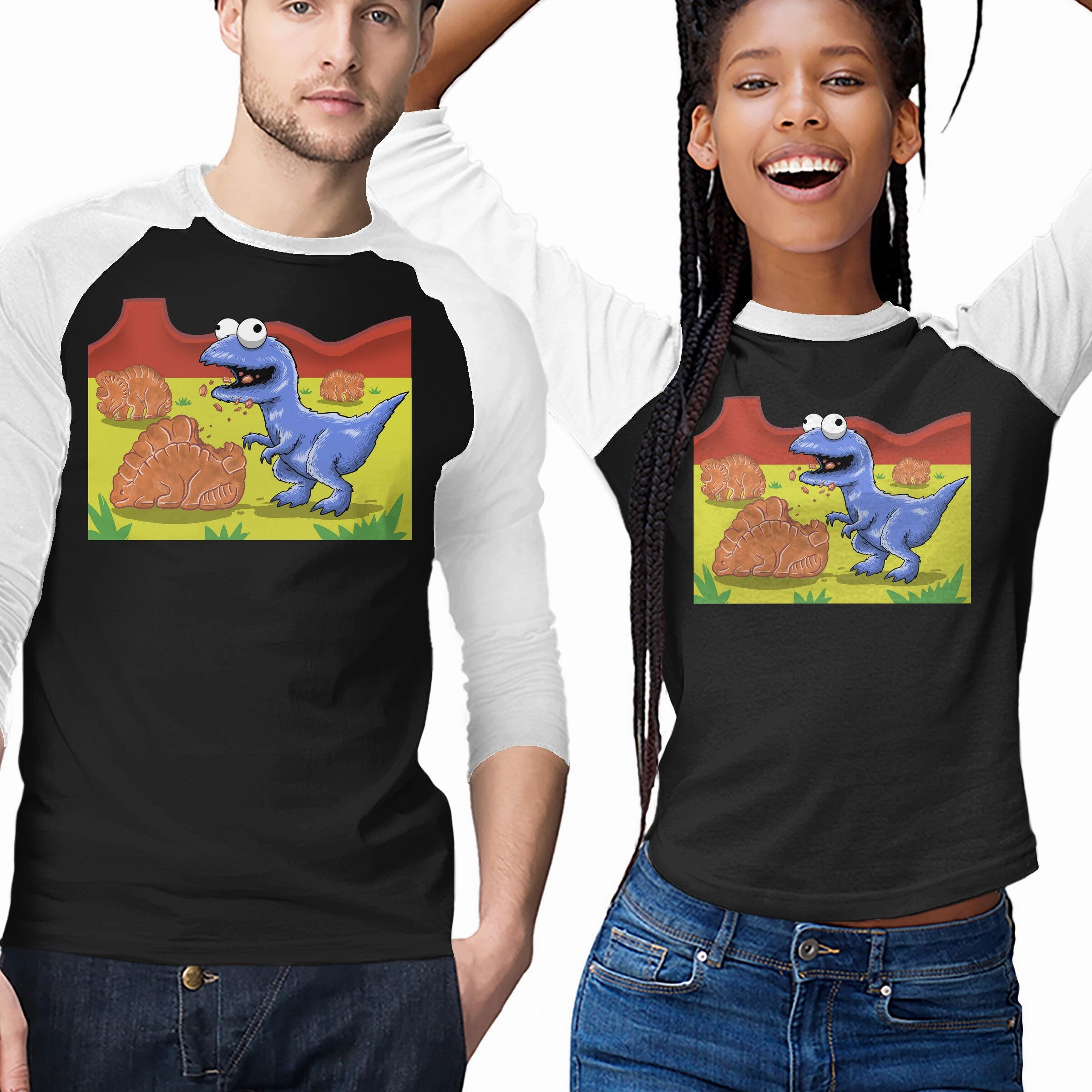 Jurassic Cookies Durable Knitwear Eco Friendly Fabric