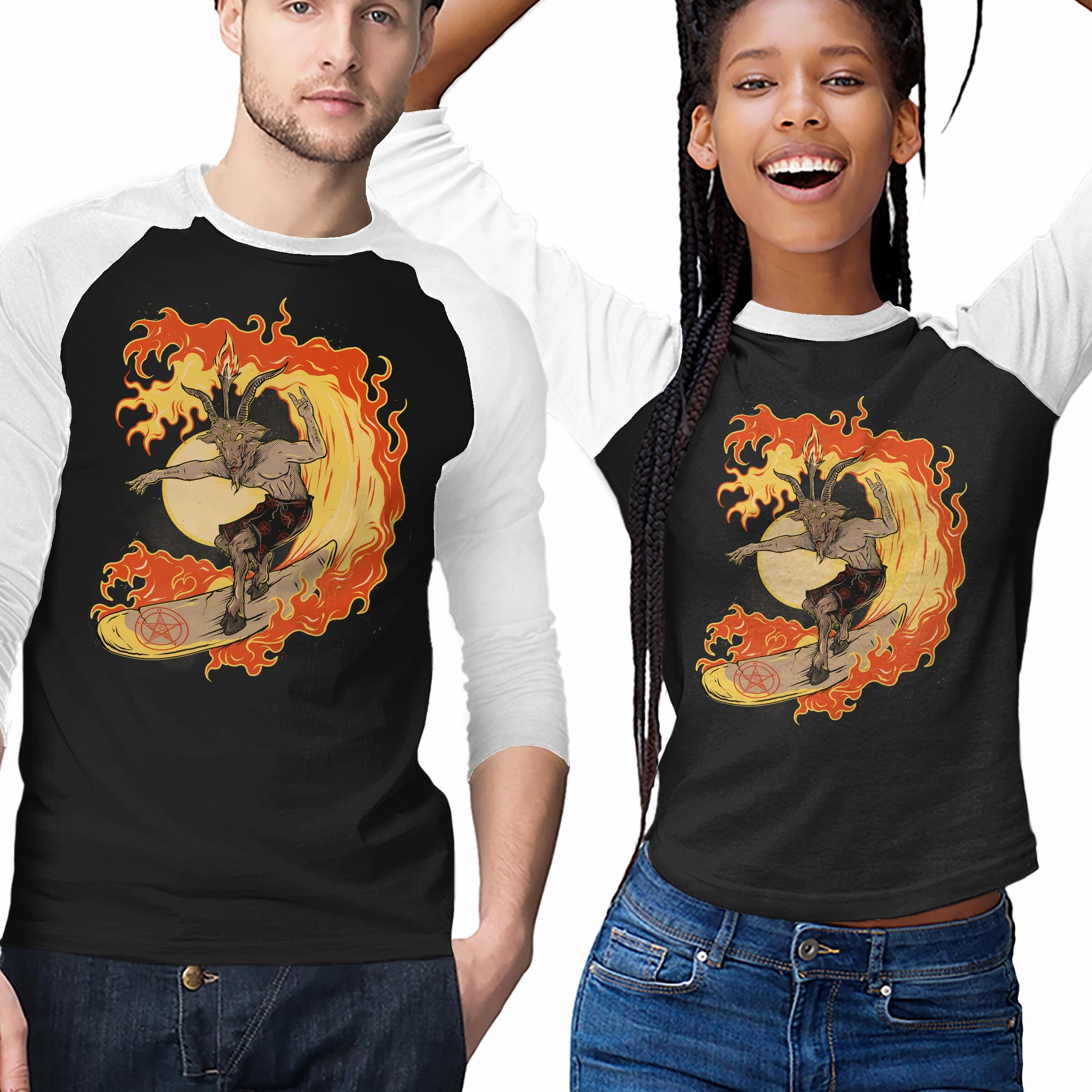 Lightweight Shirt Casual Comfort Fit Surfing With The Devil